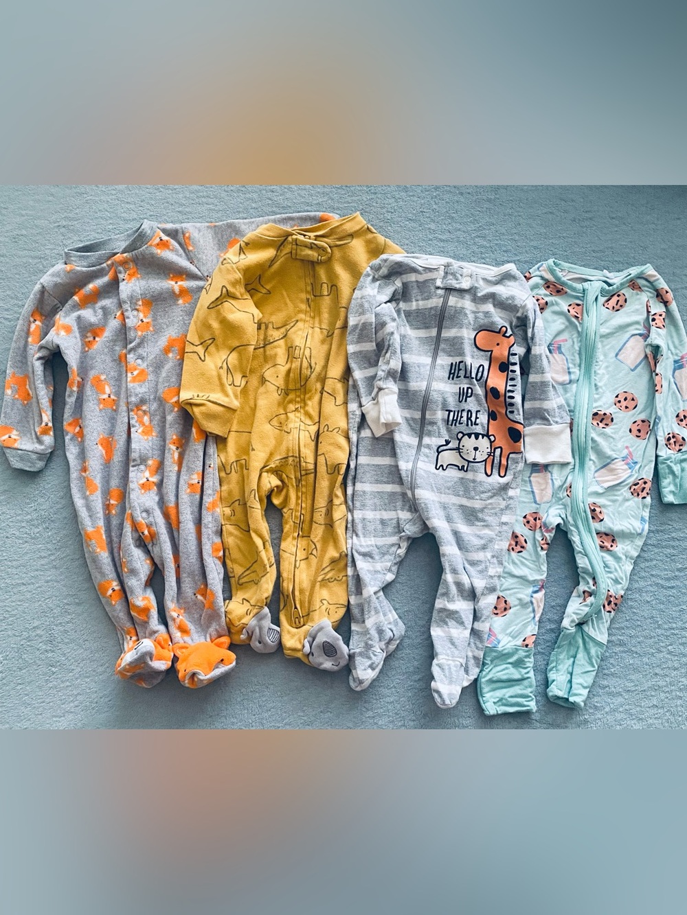 Baby Boy Sleepsuit / Pajamas Bundle (Size 3-6 Months) - Pack of 4